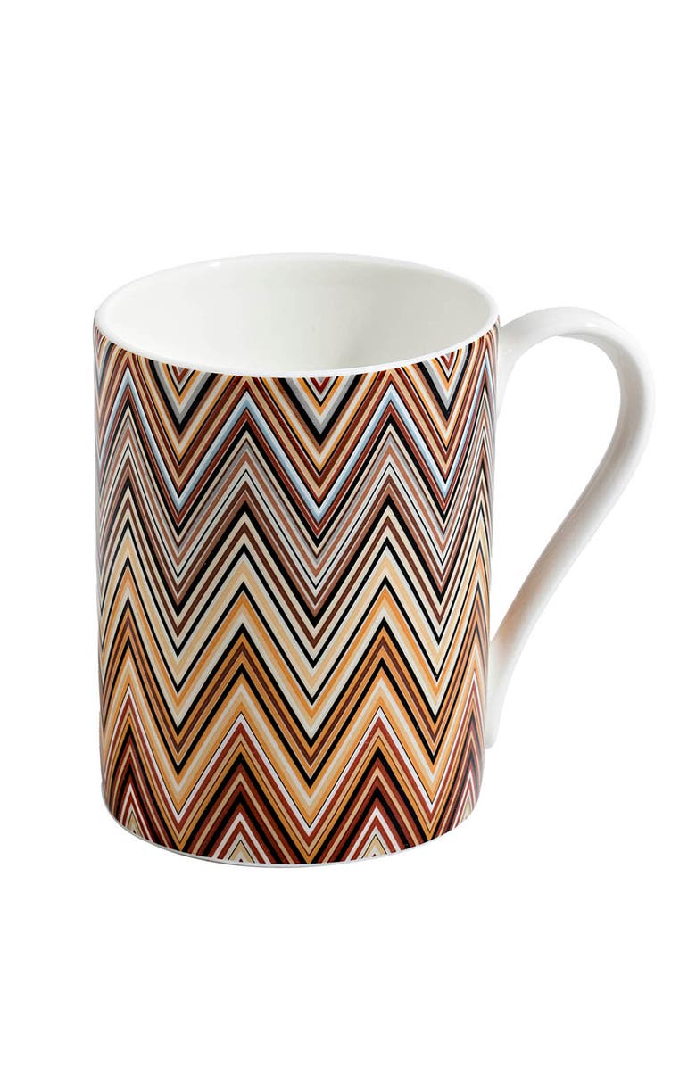 Missoni Home Tableware Mug Cup ZIG ZAG in Luxury Box Jarris 148 diam. 3", H 3.9", cap. 12.5 oz, Alternate, color, Multicolor