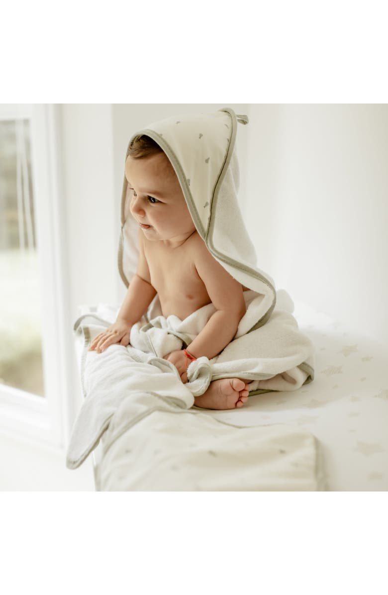 Ely's & Co. Baby Towel Wash Cloth Pink 3 Pack, Alternate, color, Sage Pears