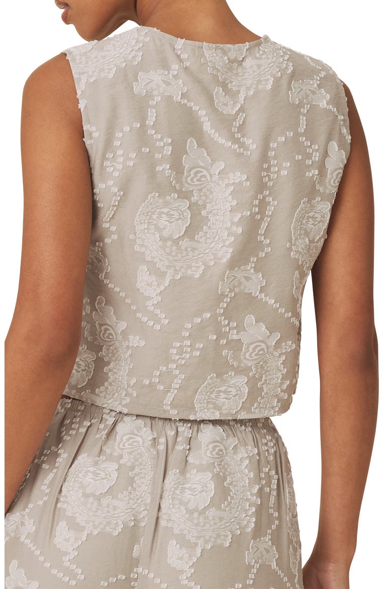 Ezra Button-Up Tank, Alternate, color, GREY/ LIGHT FAWN PAISLEY