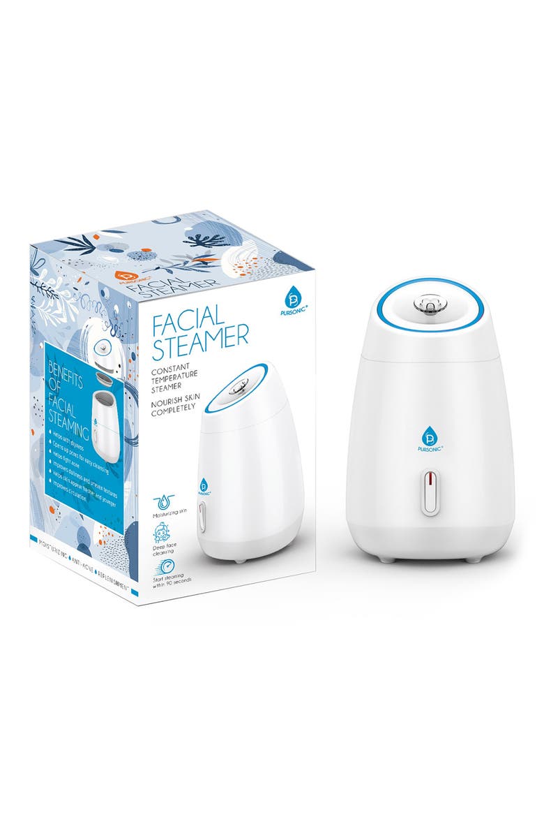 GlowPro Nano Facial Steamer, Main, color, WHITE