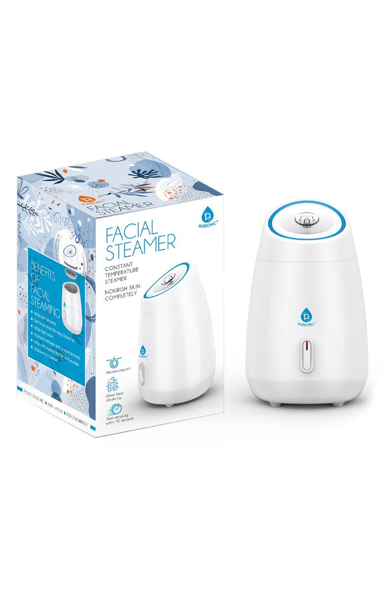 PURSONIC GlowPro Nano Facial Steamer, Main, color, White