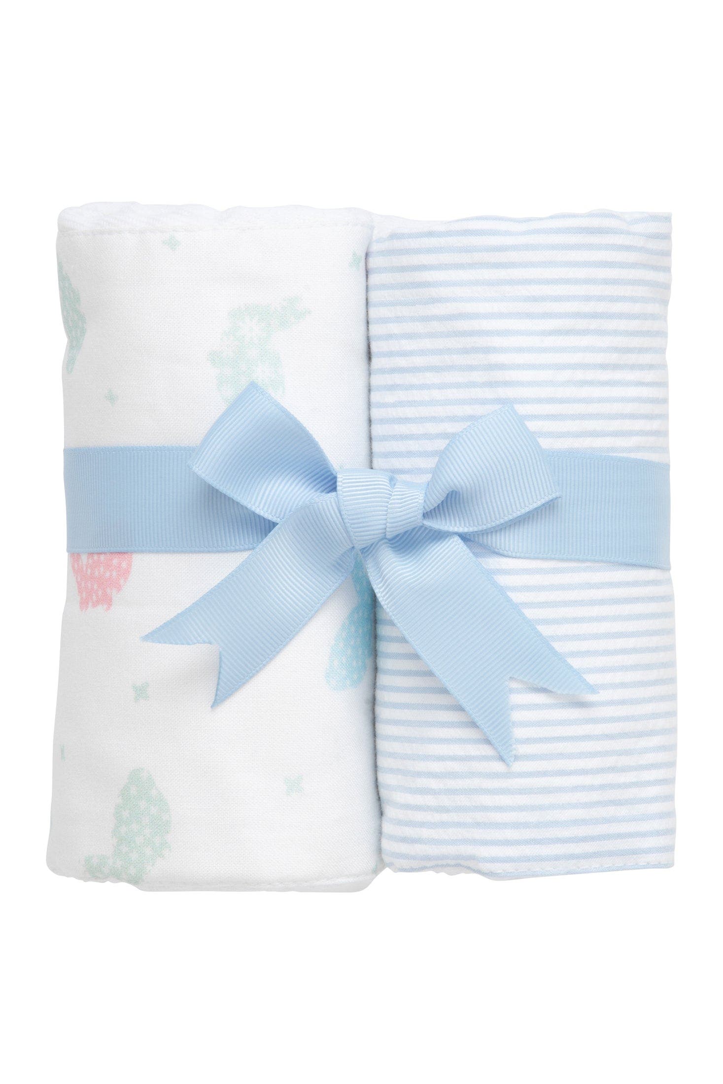 Bunny Print & Blue Seersucker