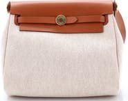 Pre-Owned Hermes Herbag Zip Toile and Leather 20