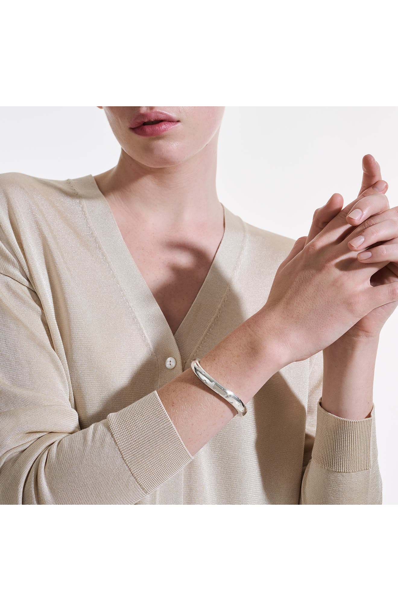 John Hardy Surf Kick Pavé Diamond Cuff Bracelet (Women) | Nordstrom