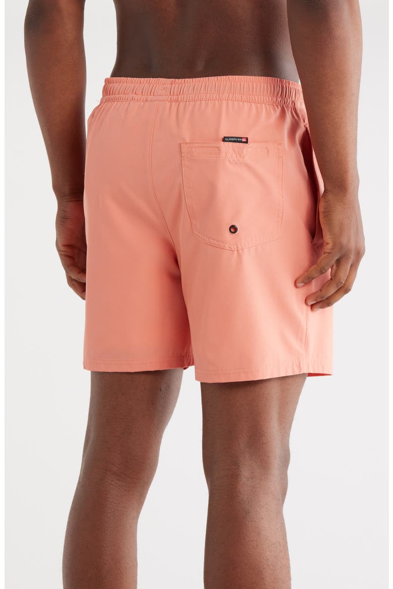Solid Volley Swim Shorts, Alternate, color, CLAY