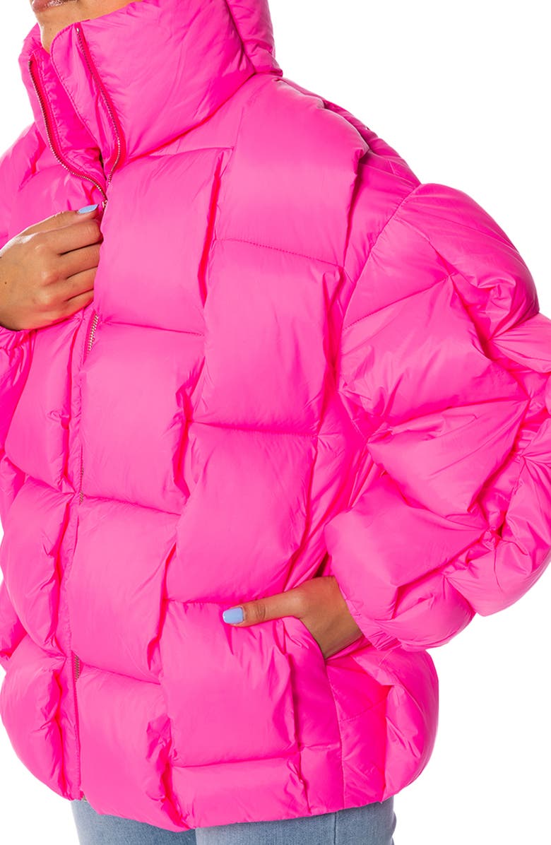 AZALEA WANG Braided Puffer Jacket, Alternate, color, 