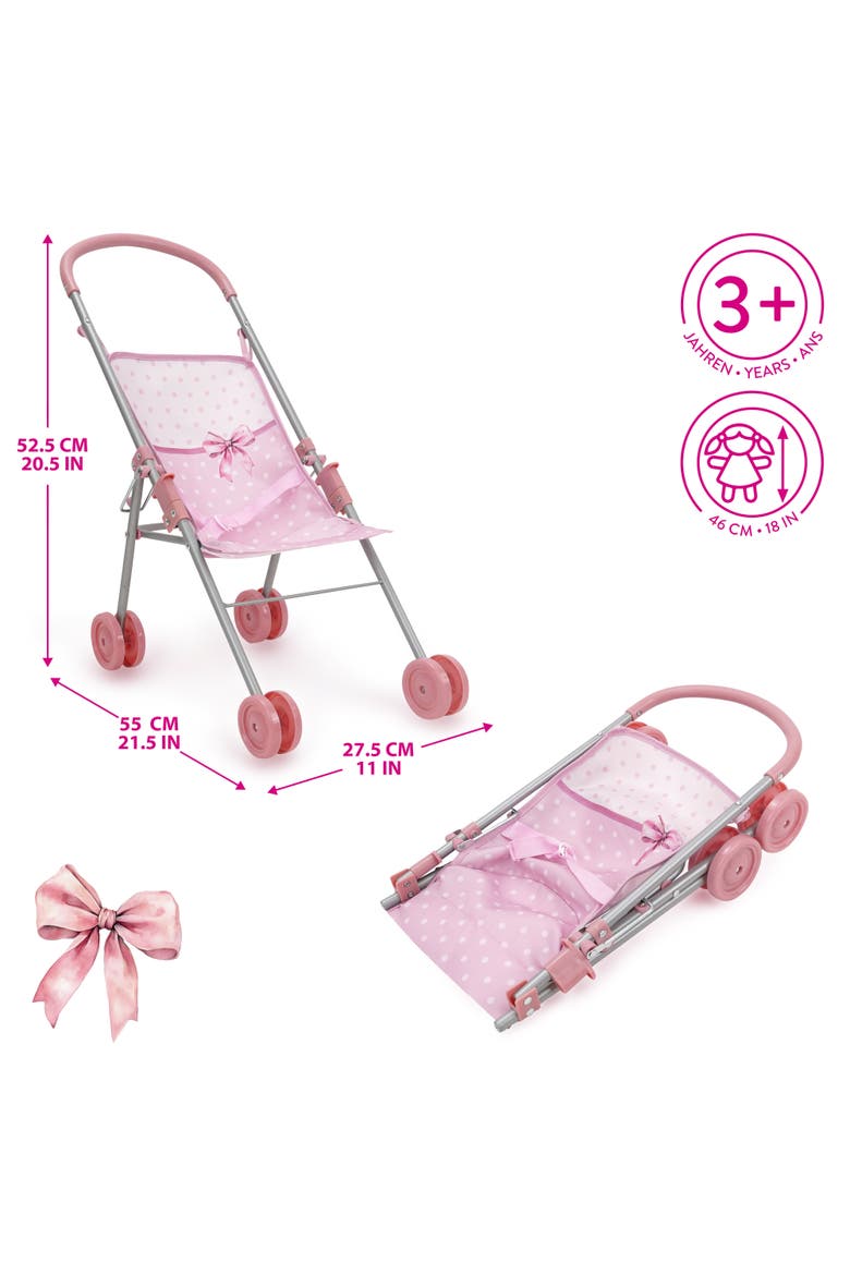 Bow Travel Care N' Feed Doll Accessory Set 8pc, Alternate, color, Multicolored