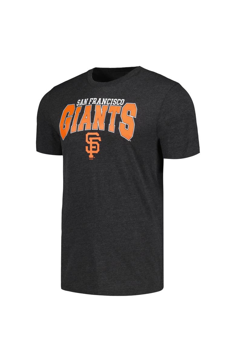 CONCEPTS SPORT Men's Concepts Sport Charcoal/Black San Francisco Giants Meter T-Shirt & Pants Sleep Set, Alternate, color, 
