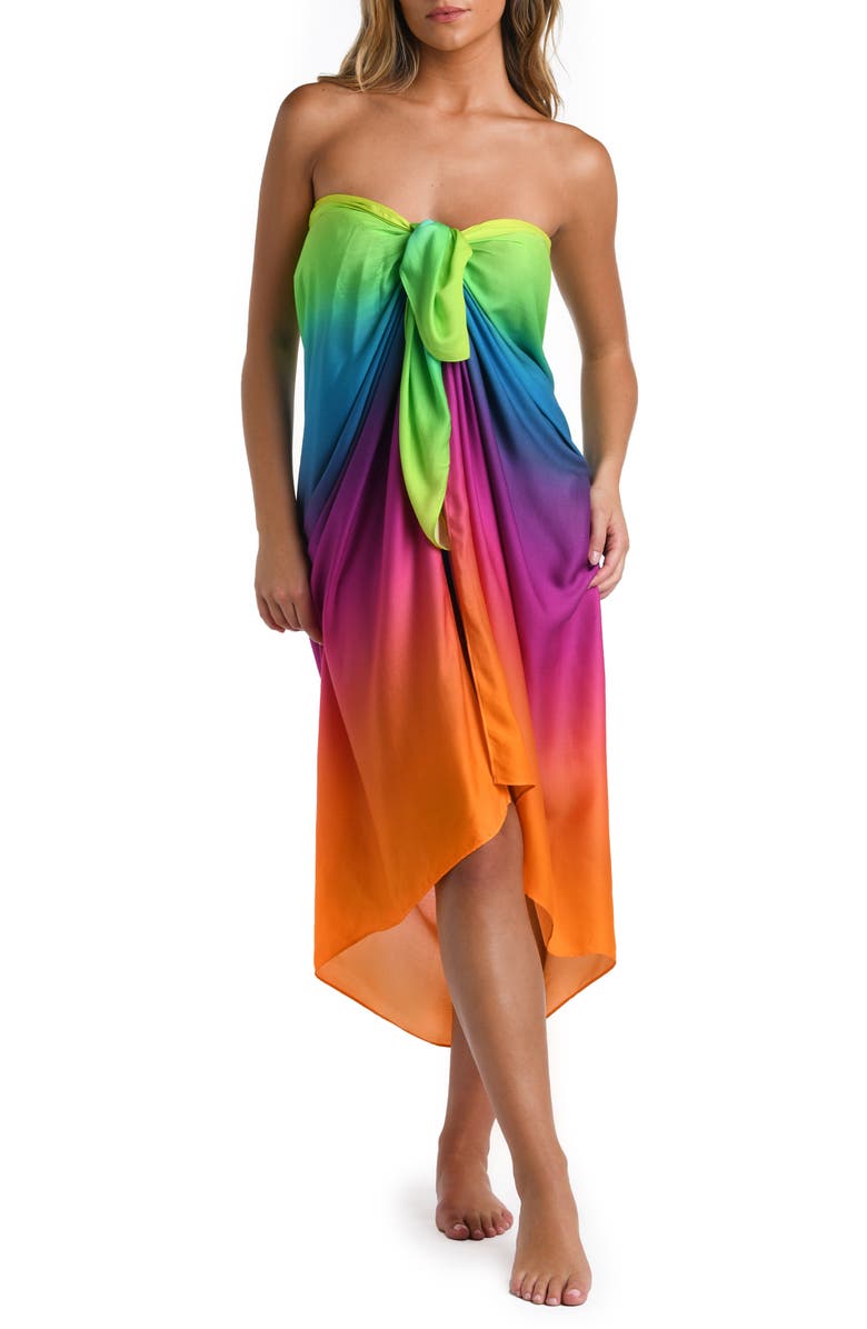 La Blanca Setting Cover-Up Pareo, Alternate, color,