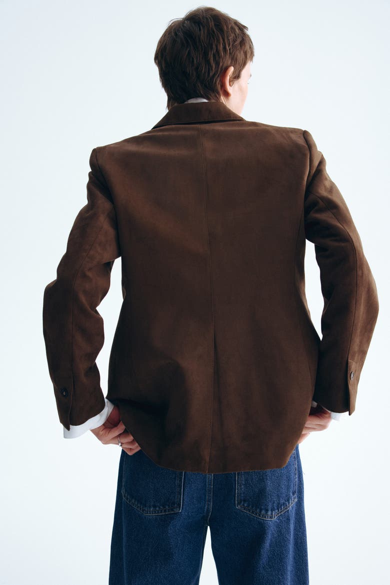 Single-breasted Blazer, Alternate, color, Dark brown
