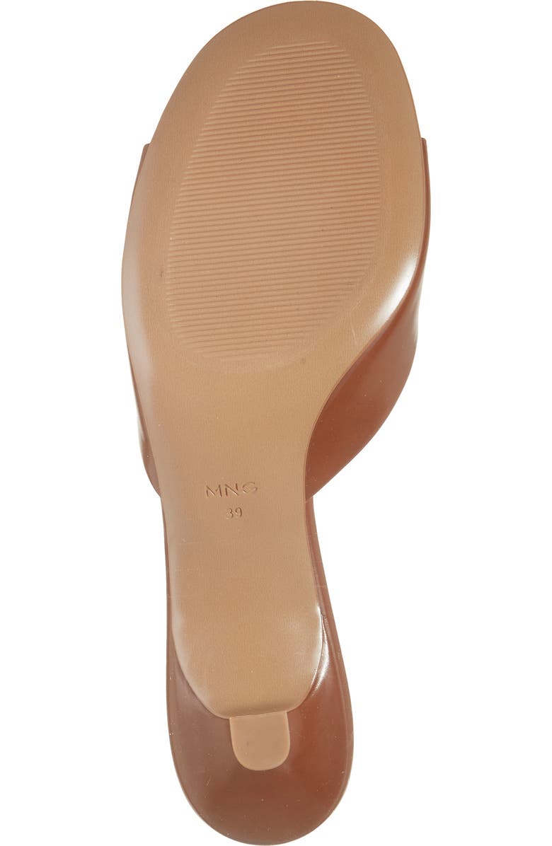 MANGO Sandy Sandal, Alternate, color, Cognac