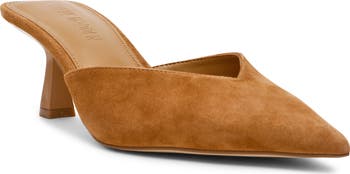 【追跡あり!】Steve Madden MOD ポインテッドトゥ ミュール Steve Madden Mod Leather Mule Pumps | Dillard's