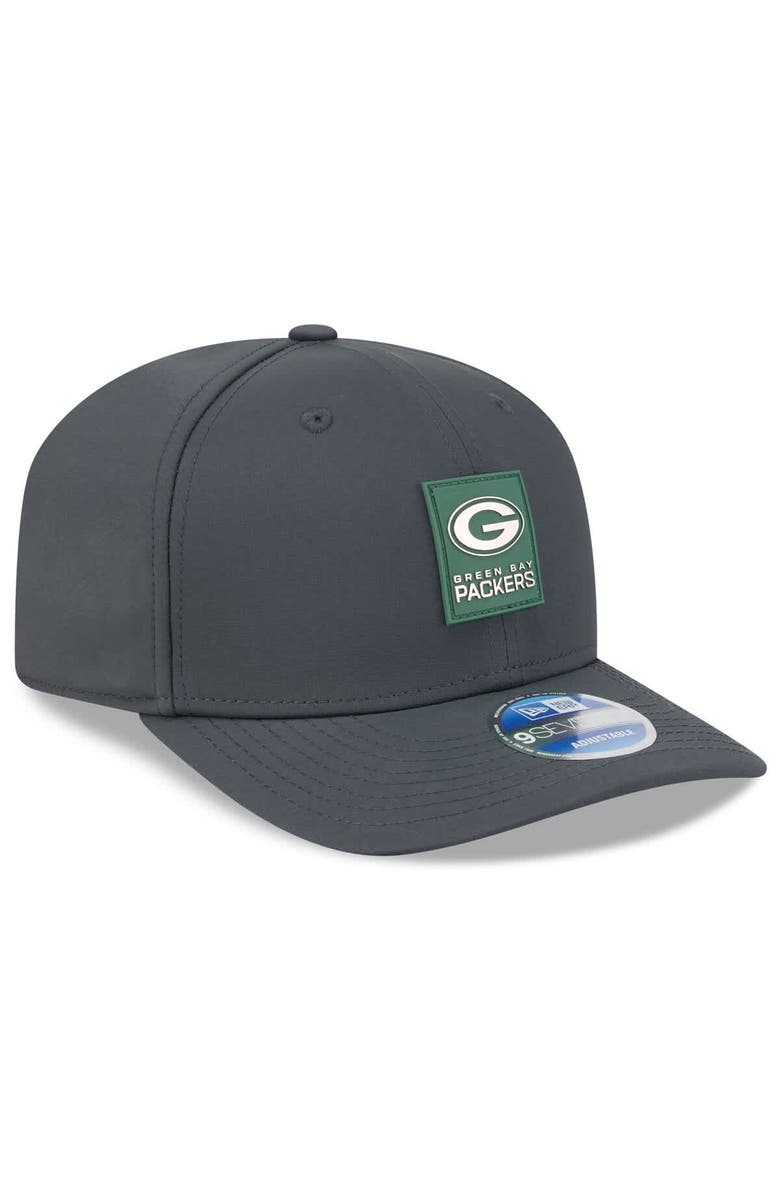 New Era Men's New Era Charcoal Green Bay Packers 2025 Sideline Cold Weather 9SEVENTY Adjustable Hat, Alternate, color, 