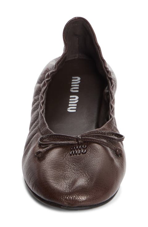Leather Ballerina Flat