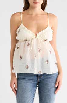 Cinnamon Embroidered Cami