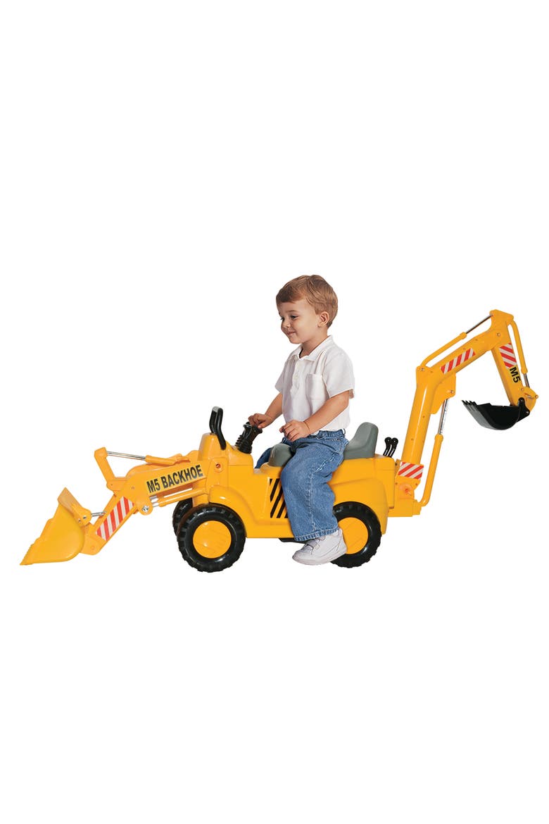 Backhoe Loader Ride On, Main, color, Multicolored