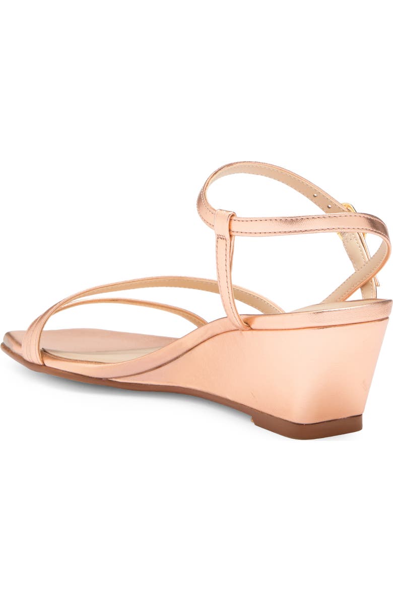 Stuart Weitzman Oasis 50 Wedge Sandal, Alternate, color, Rose Gold