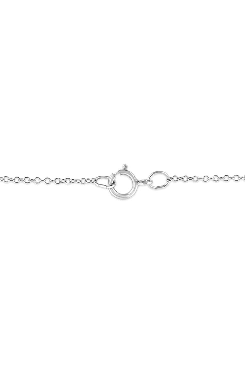 .925 Sterling Silver Open Diamond Accent Starfish Pendant Necklace, Alternate, color, White