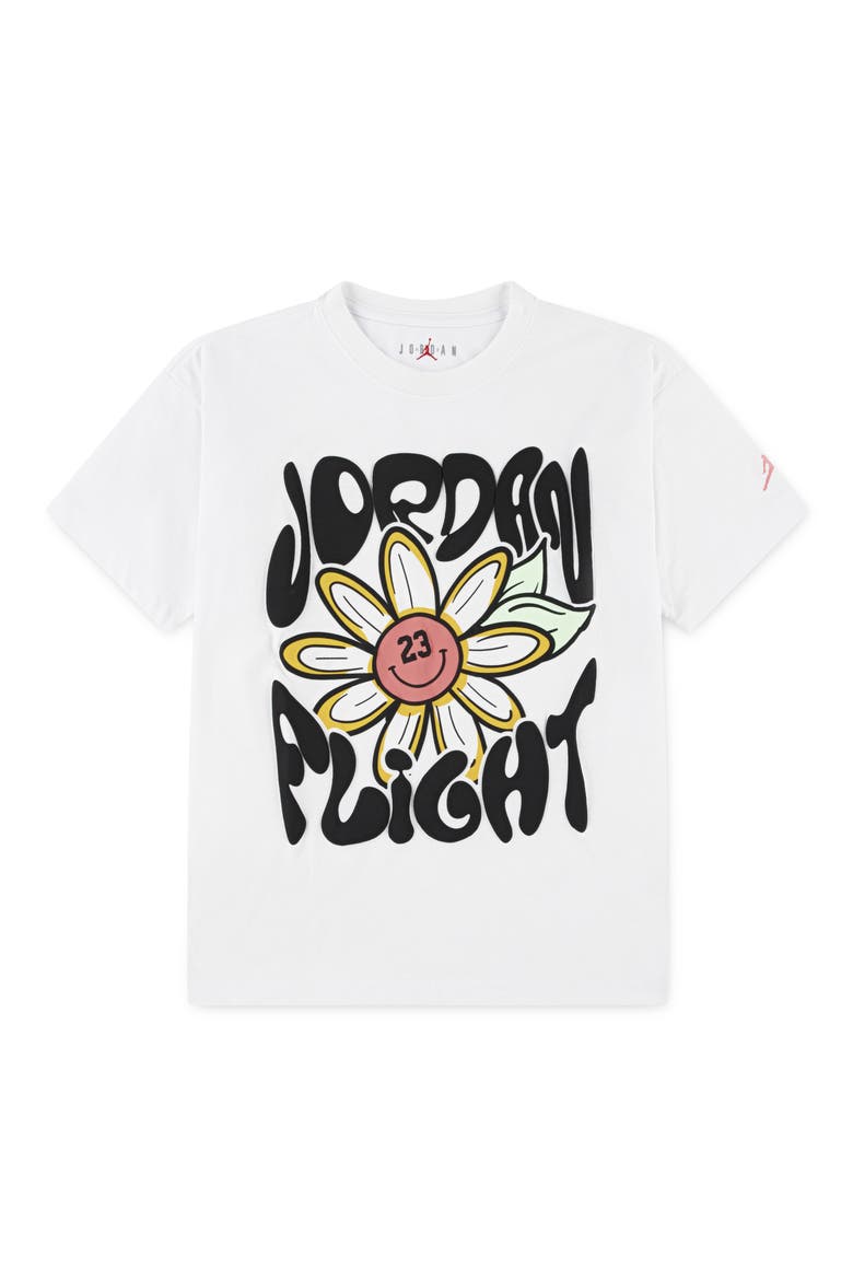 Kids' Flower Flight Graphic T-Shirt, Main, color, 001WHITE