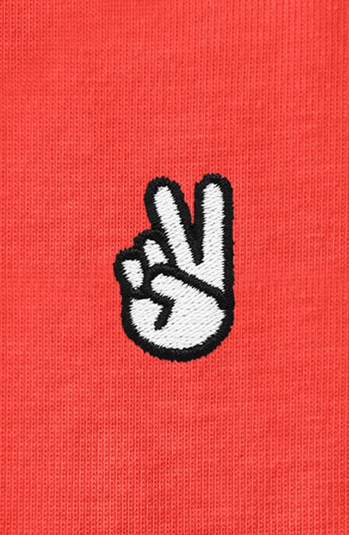 Dalix Womens Peace Sign Jersey Relaxed Tee
