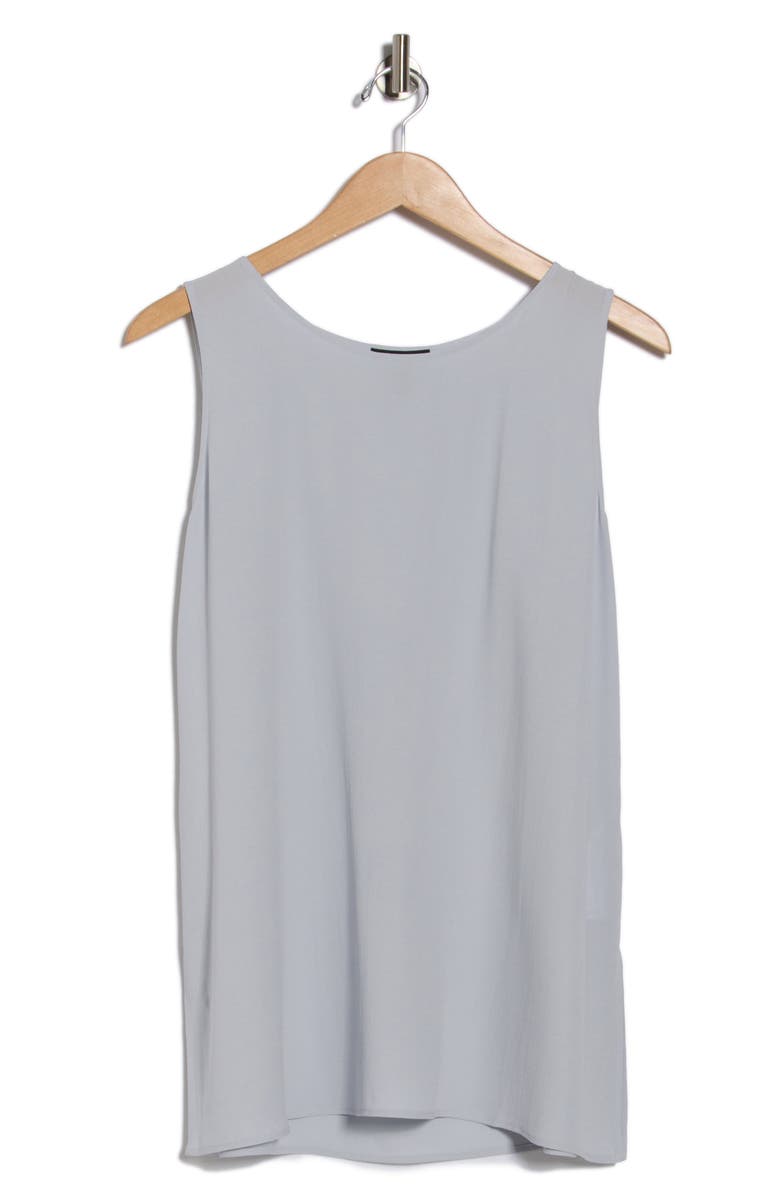 Eileen Fisher Sleeveless Silk Tunic Top, Alternate, color, India Sky