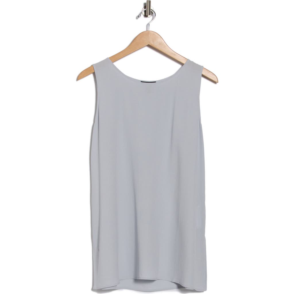 Eileen Fisher Sleeveless Silk Tunic Top In Multi