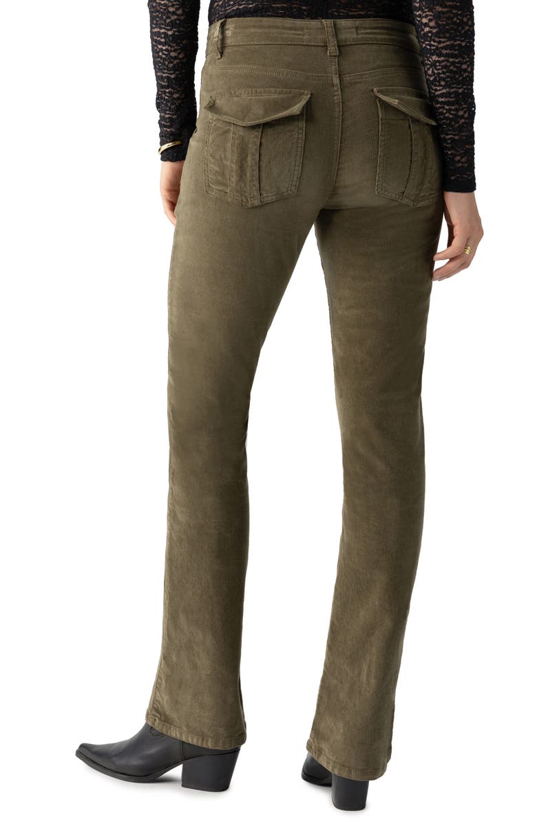 Sanctuary Hayden Bootcut Corduroy Pants, Alternate, color, Burnt Olive