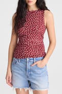 Madewell Cinched Double Layer Mesh Top