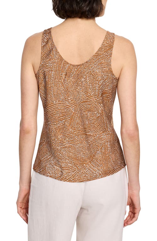 Nic + Zoe Nic+zoe Swirling Sands Tank Top In Gold