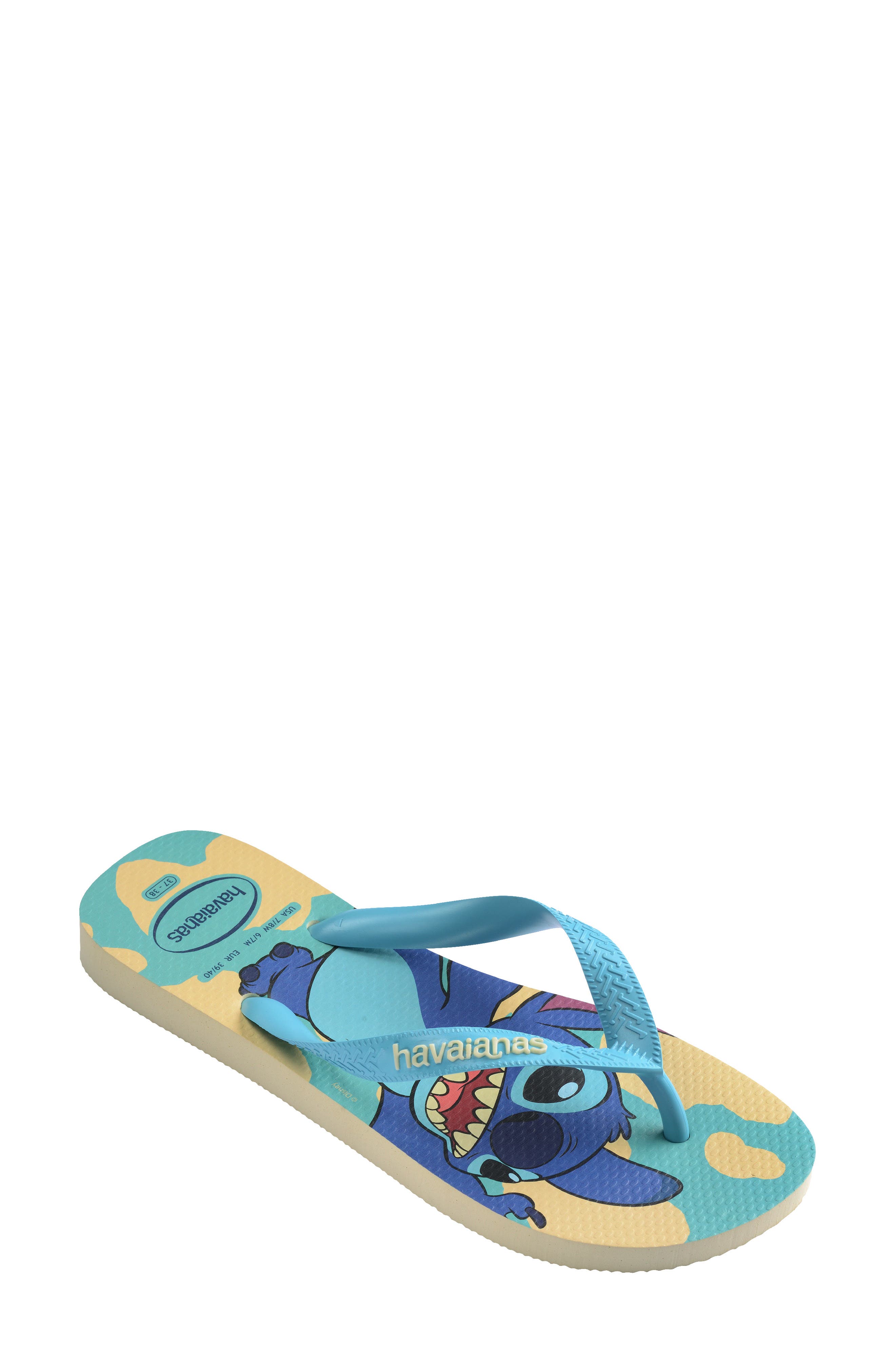Havaianas x Disney Top Stitch Flip Flop, Main, color, Buttercream