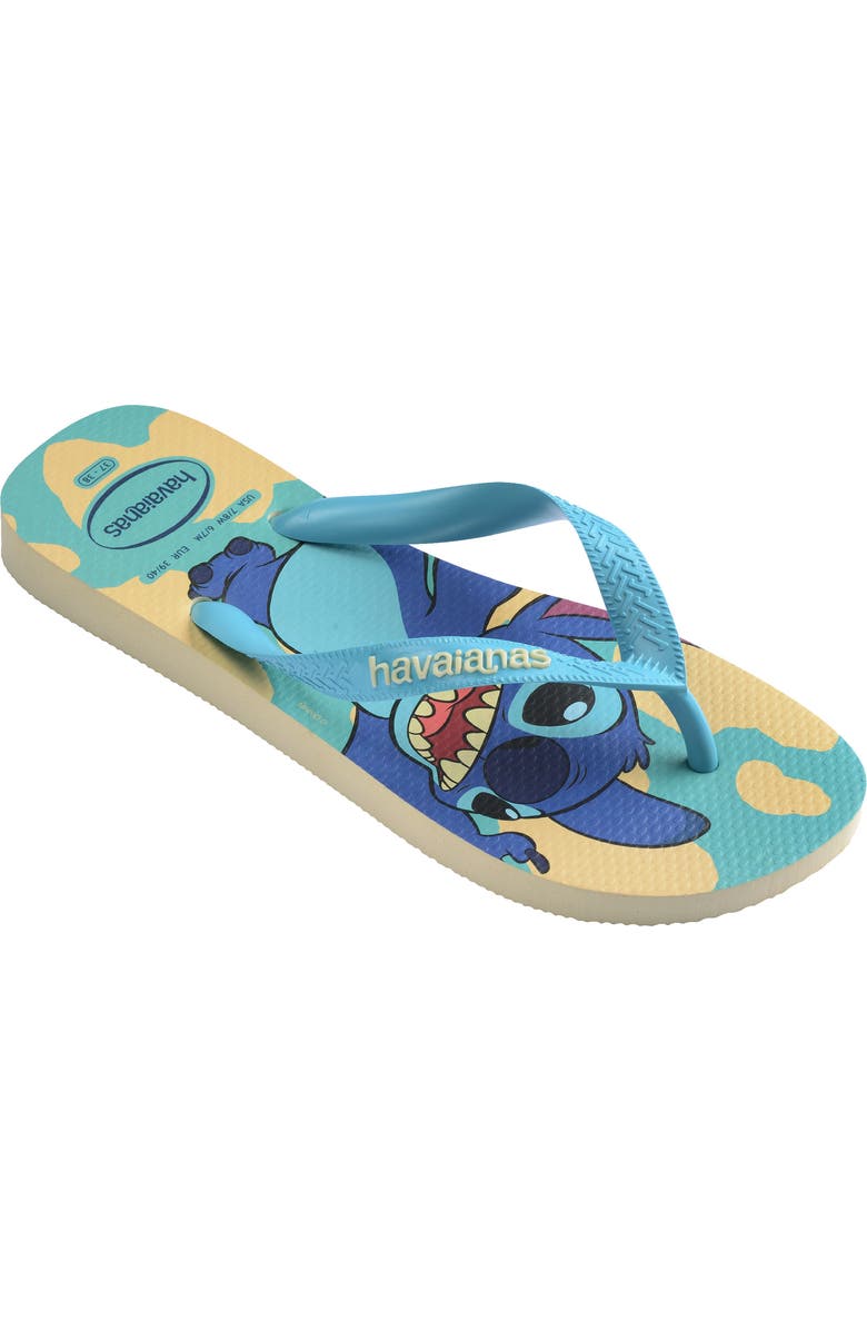 Havaianas x Disney Top Stitch Flip Flop, Main, color, Buttercream