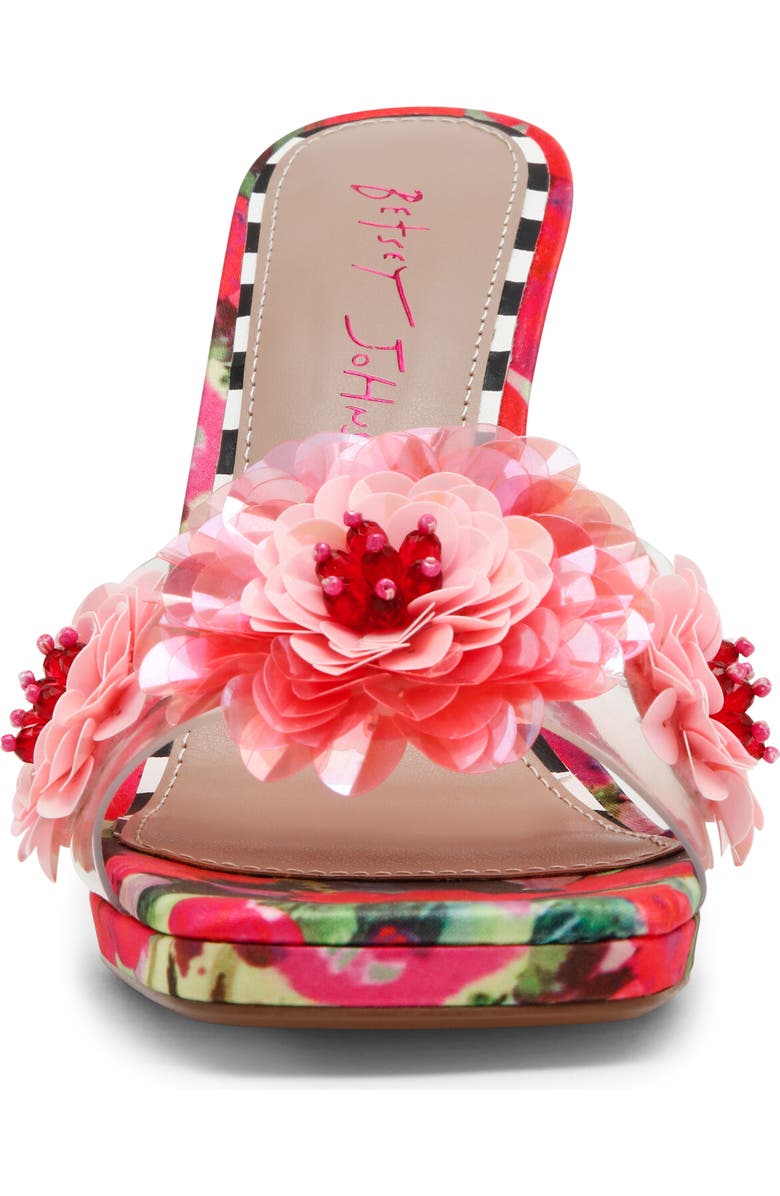 Betsey Johnson Blondee Sandal, Alternate, color, Red/ Green Floral