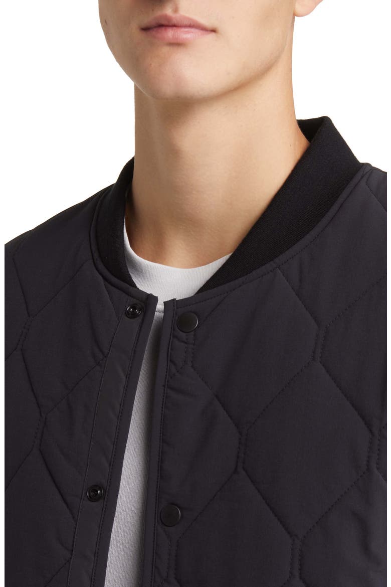 Tailored Reversible Water Resistant Jacket, Alternate, color, BLACK