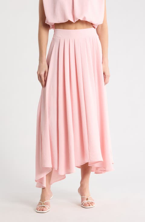 Textured Pull-On Skirt