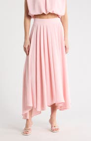 Blu Pepper Textured Pull-On Skirt