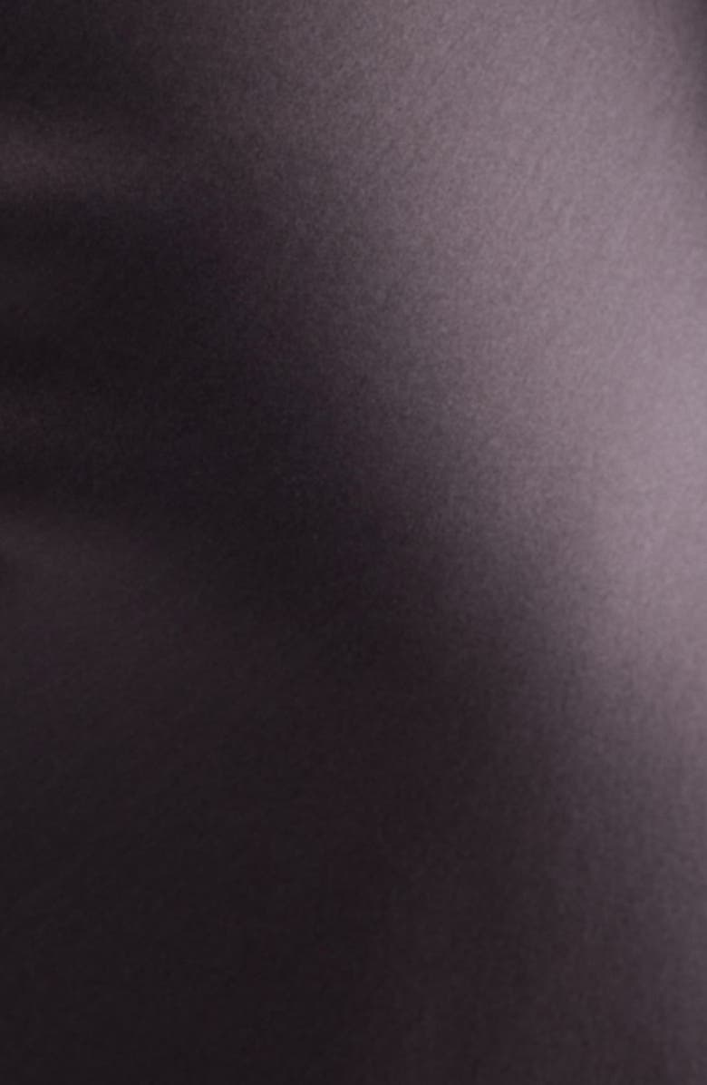 Acne Studios Dotti Cowl Neck Silk Satin Scarf Slipdress, Alternate, color, Graphite Grey