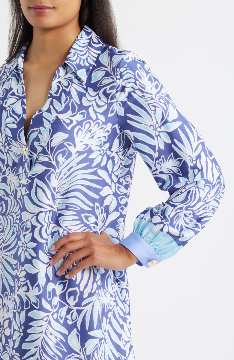 Lilly Pulitzer<sup>®</sup> Iralanne Long Sleeve Popover Shirtdress, Alternate, color, 