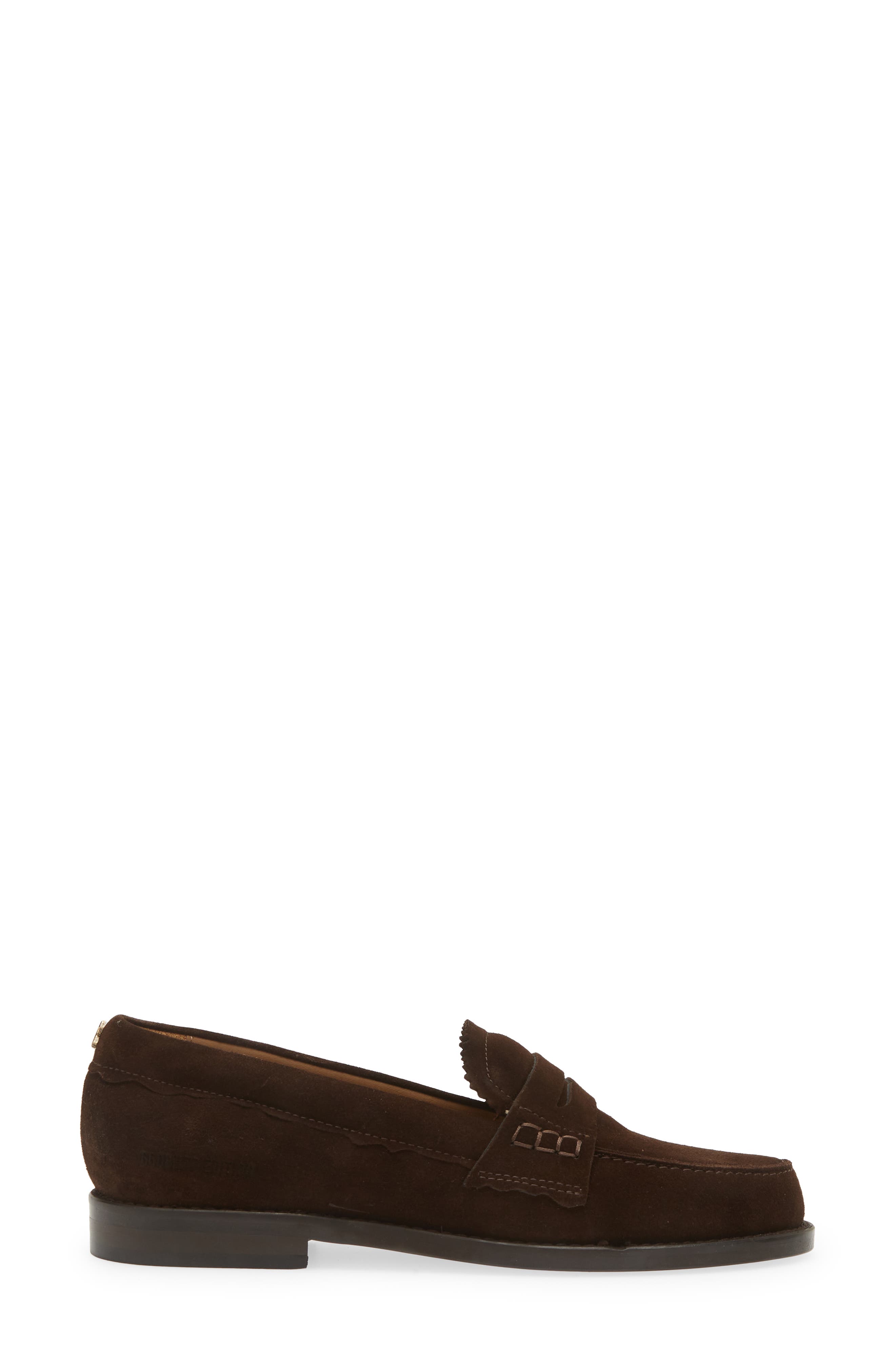 Golden Goose Jerry Suede Penny Loafer, Alternate, color, Ebony