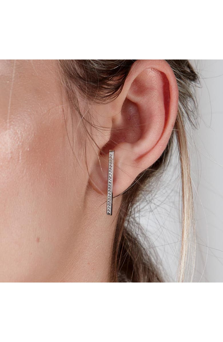 Lucy Quartermaine Key Studs, Alternate, color, Sterling Silver