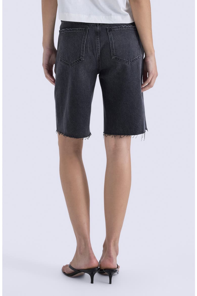 Nolan Denim Raw Hem Bermuda Shorts, Alternate, color, NIGHT CLUB