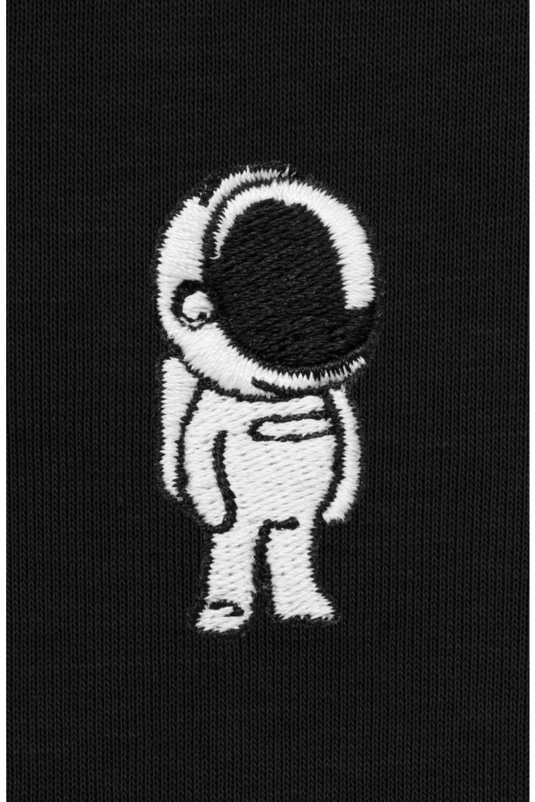 Astronaut Relaxed Midweight Fleece Pullover Hoodie, Alternate, color, Black