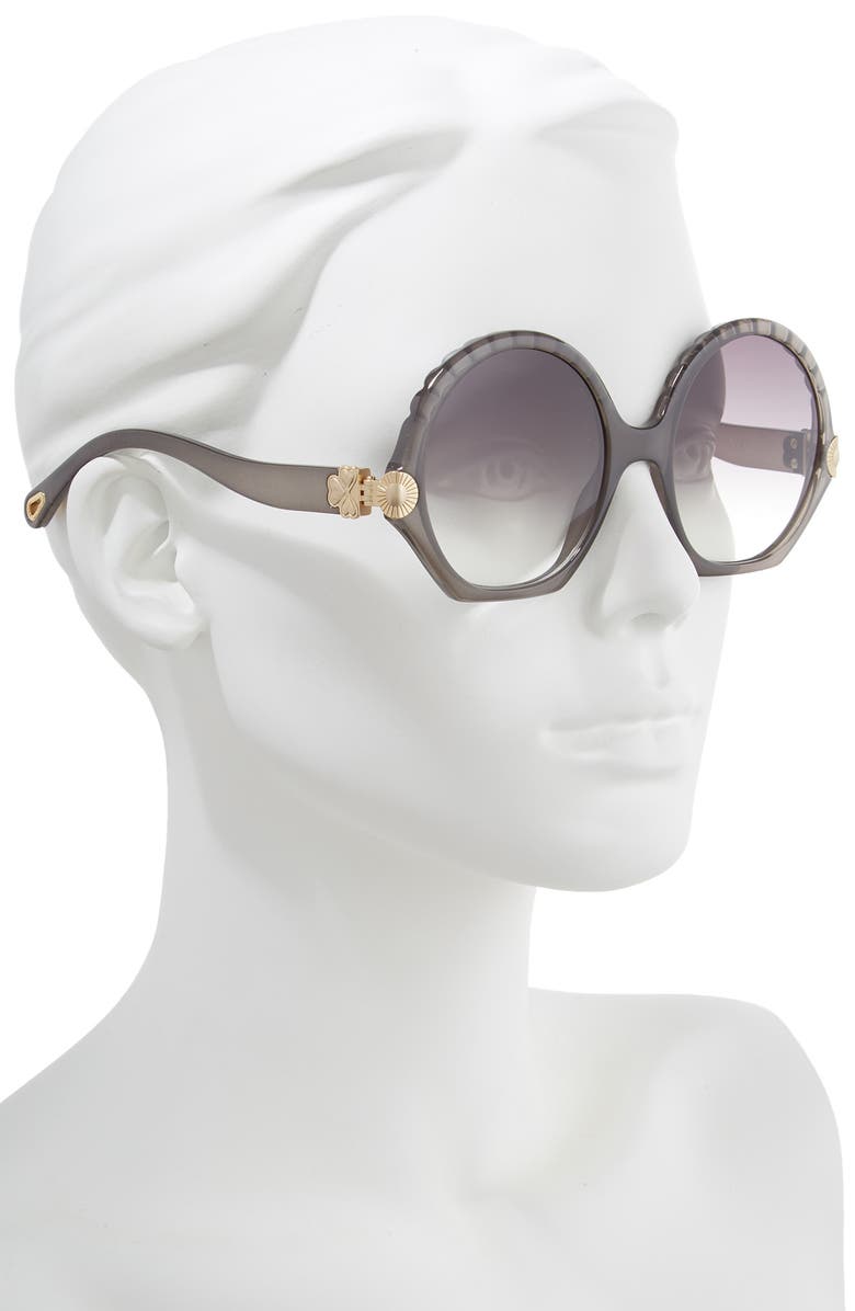 Chloé Vera Seashell 56mm Round Sunglasses, Alternate, color,