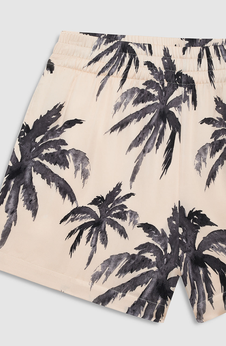 ANINE BING Black Palm Kam Short, Alternate, color, Black Palm