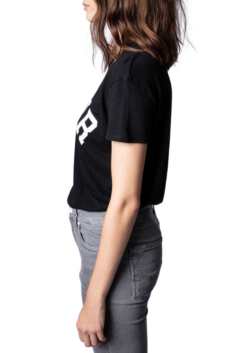 Walk Amour Graphic Tee, Alternate, color, NOIR/BLANC