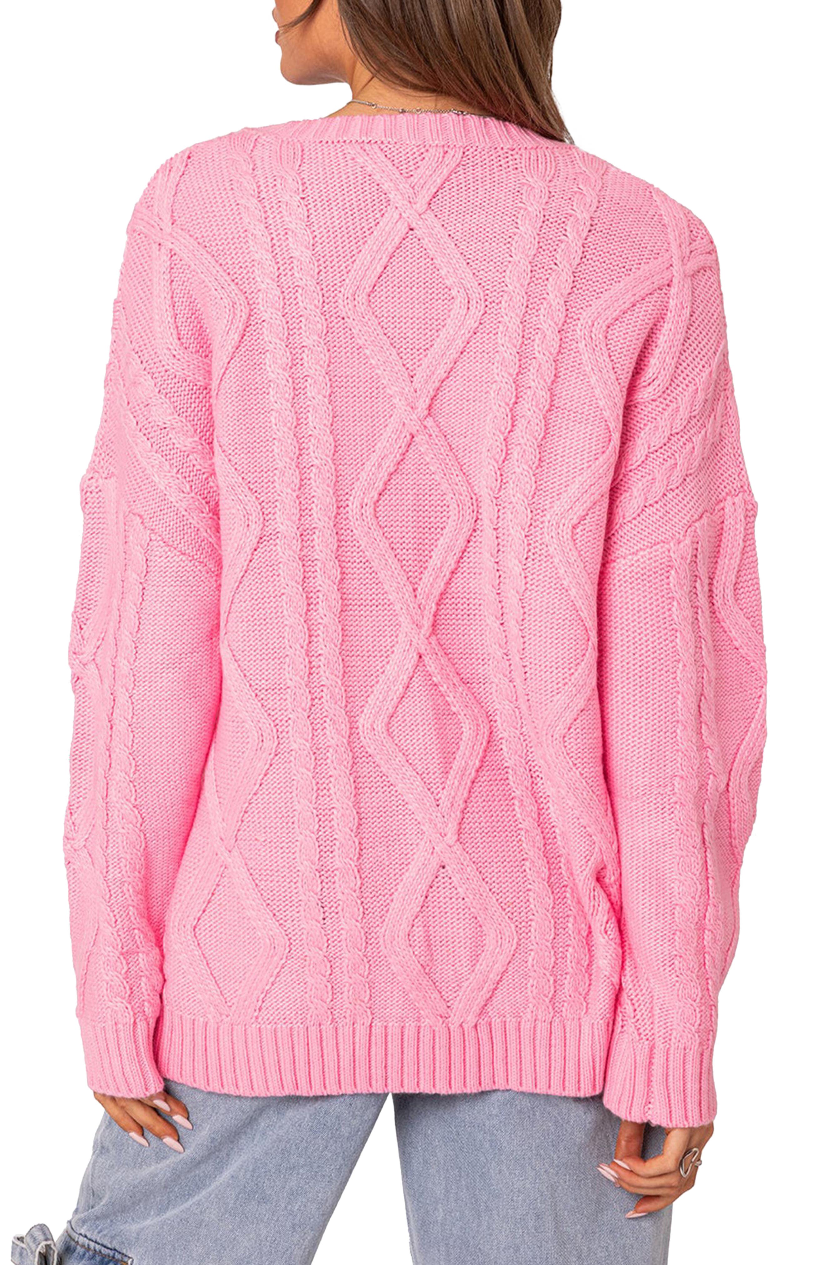 Kennedy Oversize Cable Stitch Sweater - image 2