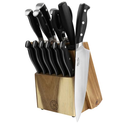 Stainless Steel 14 Piece Cutlery and Knife Block Set