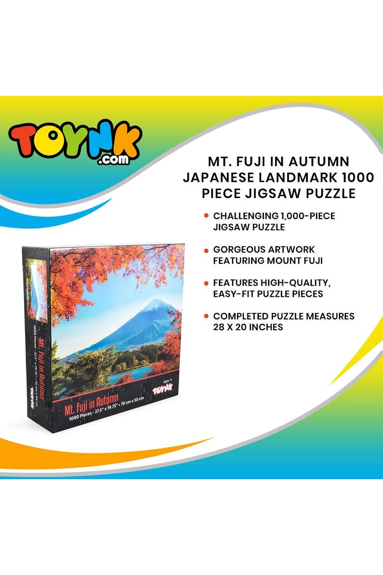 Mt. Fuji in Autumn Japanese Landmark 1000 Piece Jigsaw Puzzle, Alternate, color, Multi-Color