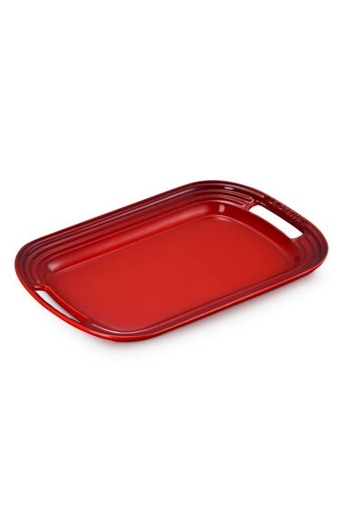 Le Creuset Stoneware Serving Platter In Red