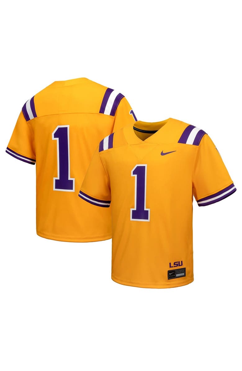 Nike Toddler Nike #1 Gold LSU Tigers Alternate Untouchable Jersey, Alternate, color, Gold