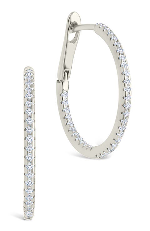 Lilia Cubic Zirconia Infinity Hoop Earrings